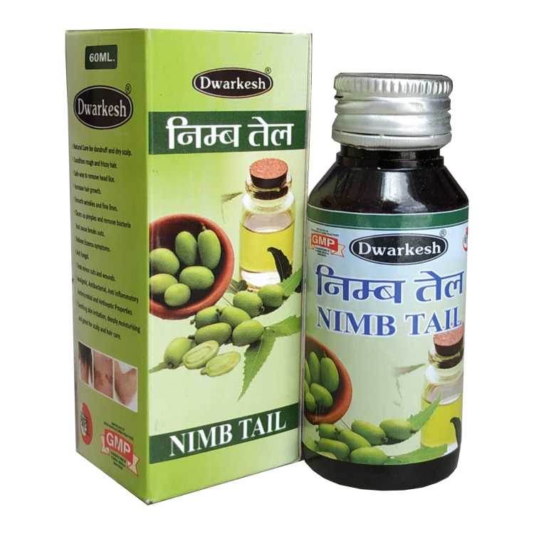 Dwarkesh Neem (Nimb Tel) Oil 60ml (Pack of 2)