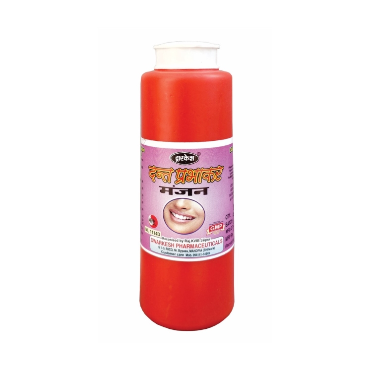 Dwarkesh Dant PRABHAKAR MANJAN 100Gm. (PACK OF 2)